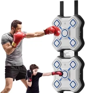 Muziek boksmachine wandmontagetrainer zwart
