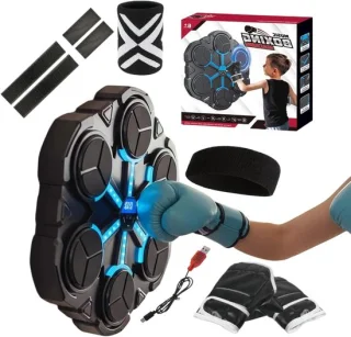 Muziek stansmachine boks trainer zwart
