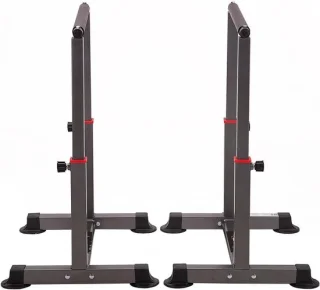 Opdrukbeugels met dips bars, 72 x 52 x 87 cm, grijs