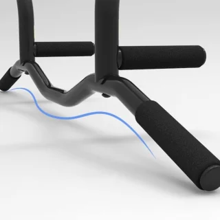 Optrekstang dipstation - 100x35x15 cm - zwart