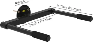 Optrekstang dipstation wandmontage zwart