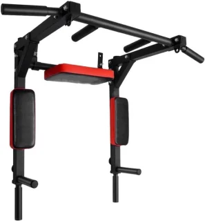 Optrekstang en dipstation zwart