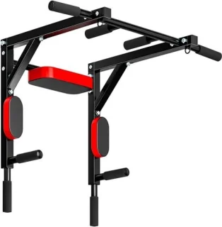 Optrekstang met dipstation, zwaar stalen frame 70 x 70 x 59 cm