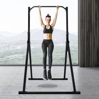 Optrekstang Pull-up & Dip Station 1.75-2.3 m Zwart