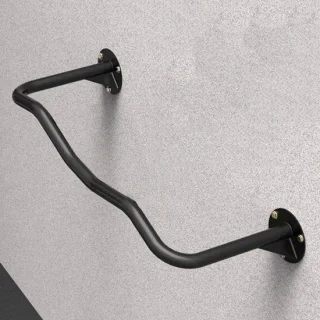 Optrekstang wand zwart