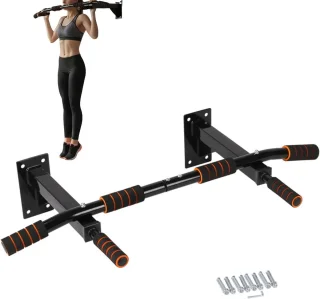 Optrekstang wandmontage 37 inch zwart