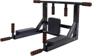 Optrekstang wandmontage dipstation 95 x 77 cm zwart