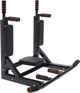 Optrekstang wandmontage dipstation 95 x 77 cm zwart