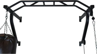 Optrekstang Wandmontage Multigreep - Zwart