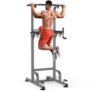 Optrekstation staand – grijs – fitnessapparaat – krachtstation