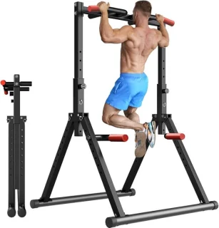 Opvouwbaar pull up dip station - staal