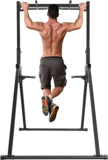 Opvouwbare Power Tower krachttraining station zwart
