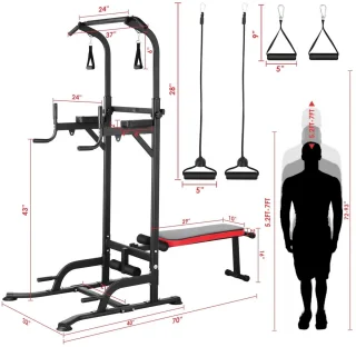 Paco Goederen® Power Tower - Fitnesstoren