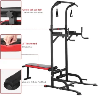 Paco Goederen® Power Tower - Fitnesstoren