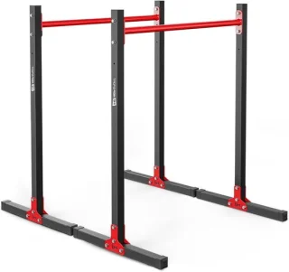 Parallel bars dips station