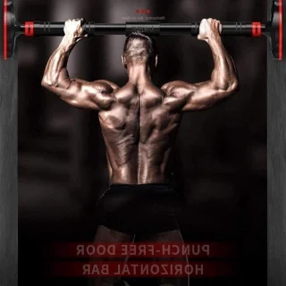 Parallel bars krachtstation - pull-up station wandmontage - zwart