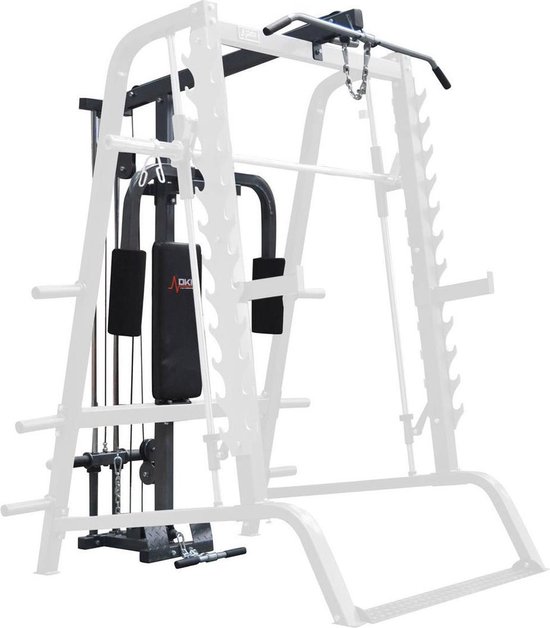 Pec-Deck Lat-Low Pull uitbreiding voor Smith Rack