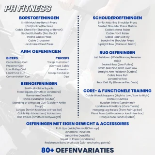 Wat vinden we goed aan de PH Fitness Hoek Multi Gym – Smith Machine Krachtstation