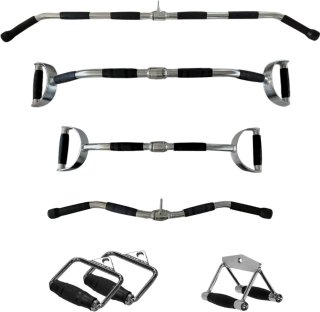 De PH Fitness Multi Grip Set - 6 Roestvrijstalen Handgrepen in één oogopslag