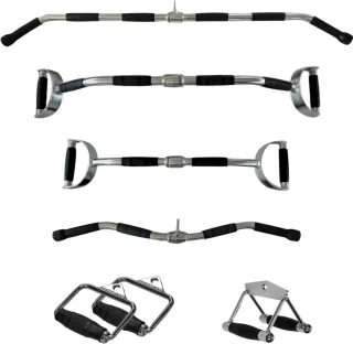 PH Fitness Multi Grip Set - 6 Roestvrijstalen Handgrepen