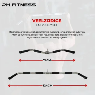 PH Fitness Multi Grip Set - 6 Roestvrijstalen Handgrepen