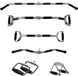 PH Fitness Multi Grip Set - 6 Roestvrijstalen Handgrepen