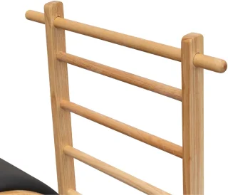 PH Fitness Pilates Ladder-Barrel Natuurhout/Zwart