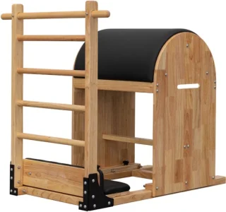 PH Fitness Pilates Ladder-Barrel Natuurhout/Zwart