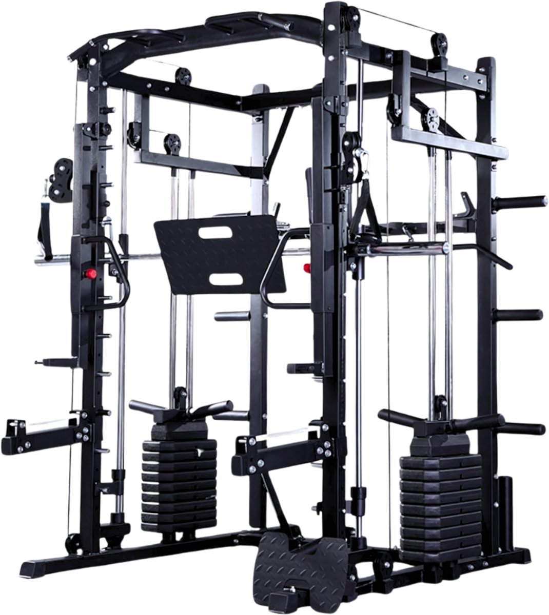 De PH Fitness Power Rack Smith Machine 160KG Gewichtsstapel All-in-One Krachtstation in één oogopslag