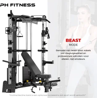 PH Fitness V-Frame Cable Crossover Krachtstation 160KG