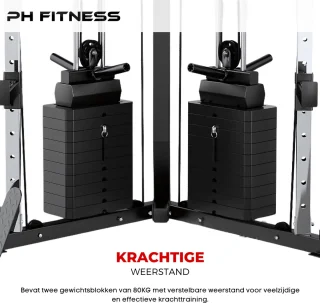 PH Fitness V-Frame Cable Crossover Krachtstation 160KG