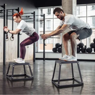 Plyo Box 45,8 cm - Sprongbox - Zwart