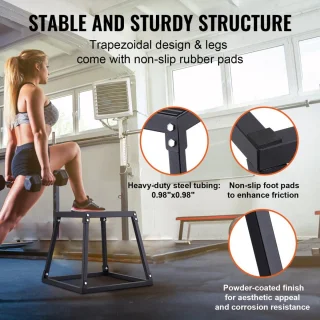 Plyo Box 45,8 cm - Sprongbox - Zwart