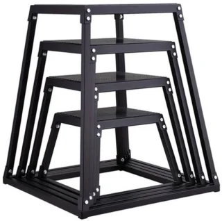Plyobox set – sprongdoos – plyometrische box – 4 hoogtes 30-76 cm