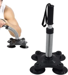 Polskrachttrainer en armspiertrainer, zilver
