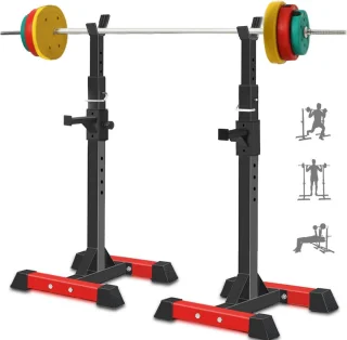 Power Rack Squat Rack Halterstandaard 6 Hoogtes Home Gym