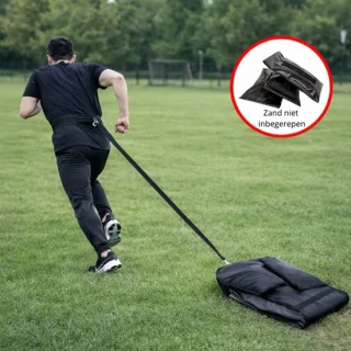 Power Sled Gewichtsslee Zandzak met harnas