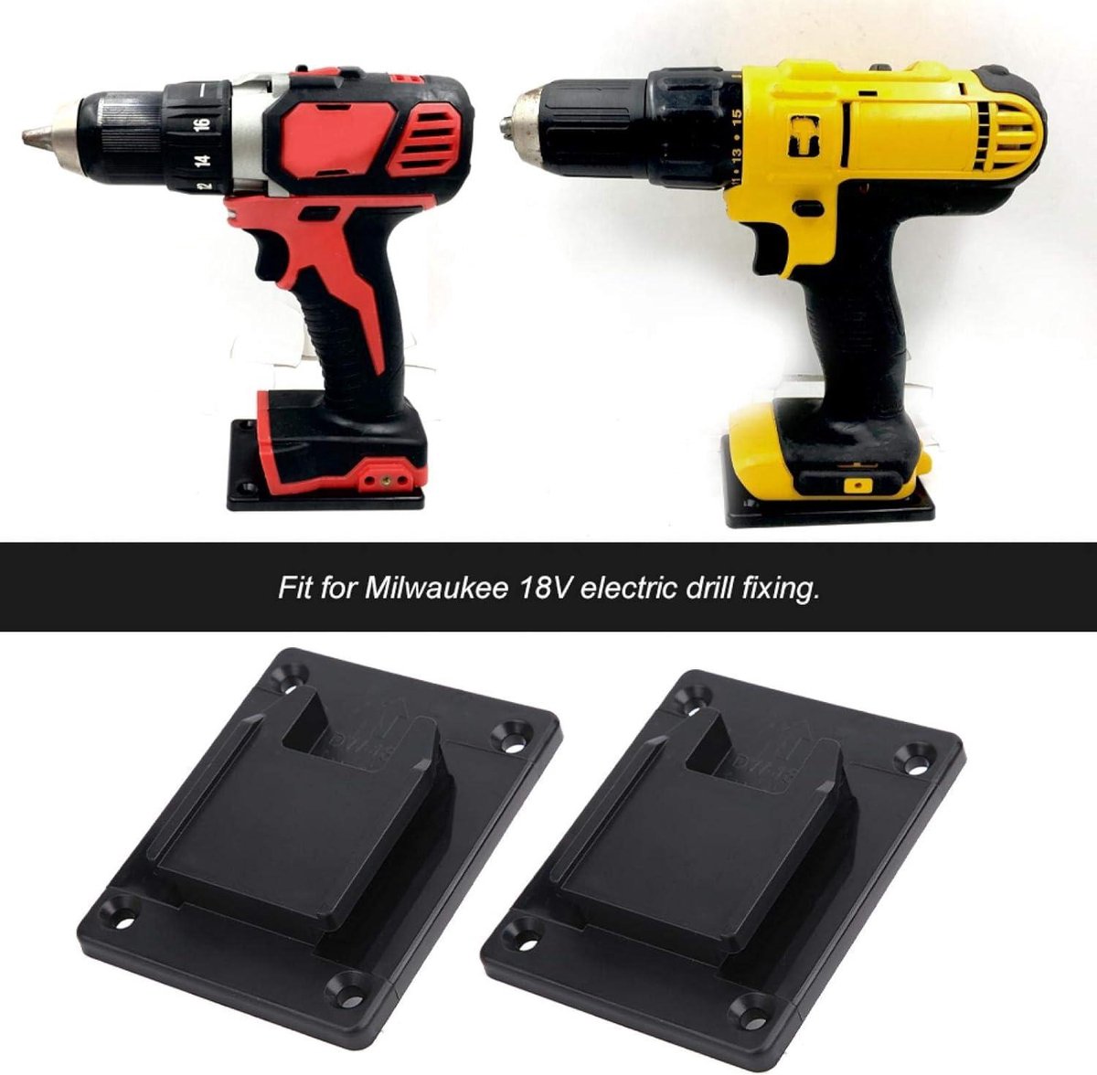 Wat vinden we goed aan de Power Tool Machine Stand Base 2 stuks 37x3x0.8 inch ABS zwart voor Milwaukee M18 & Dewalt