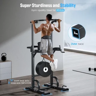 Power Tower Dip Station Optrekstang 204,1 kg