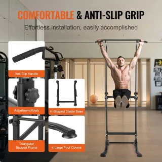 Power Tower Dip Station Pull-Up Bar Home Gym
