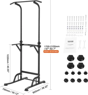 Power Tower Dip Station Pull-Up Bar Home Gym