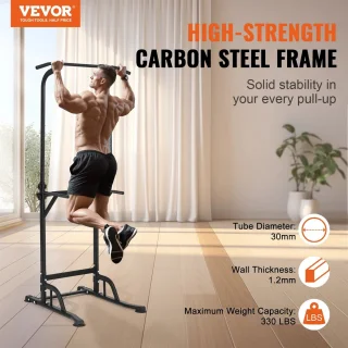 Power Tower Dip Station Pull-Up Bar Home Gym