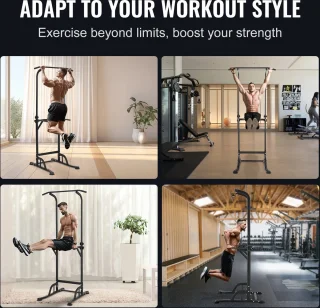Power Tower Dip Station Pull-Up Bar Home Gym