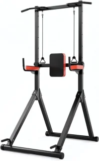 Power tower dip station