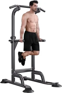 Power tower krachtstation 170-210 cm zwart