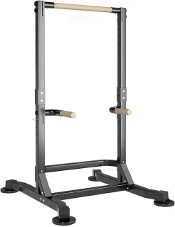 Power Tower optrek- en dipstation zwart