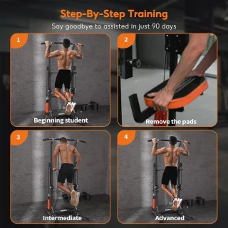 Power Tower Opvouwbare Pull-Up Bar Station