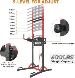Power Tower Pull-Up Bar Station
