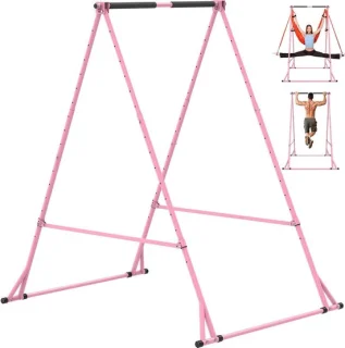 Power Tower Vrijstaande Optrekstang - Roze