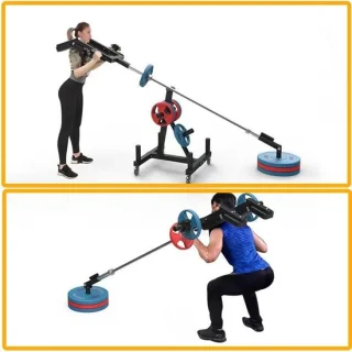 PowerForge Pro landmine barbell attachment voor olympische halterstangen 50 mm, rood